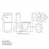Toilet Suite one-hole Mono Flush BTW LEN088P S/P Pan Toilet Suite one-hole Mono Flush BTW LEN088P S/P Pan